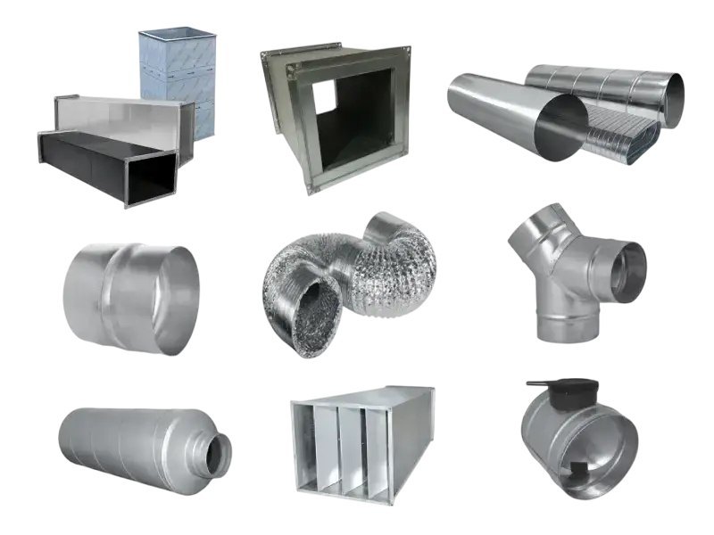 conduits et accessoires aerauliques